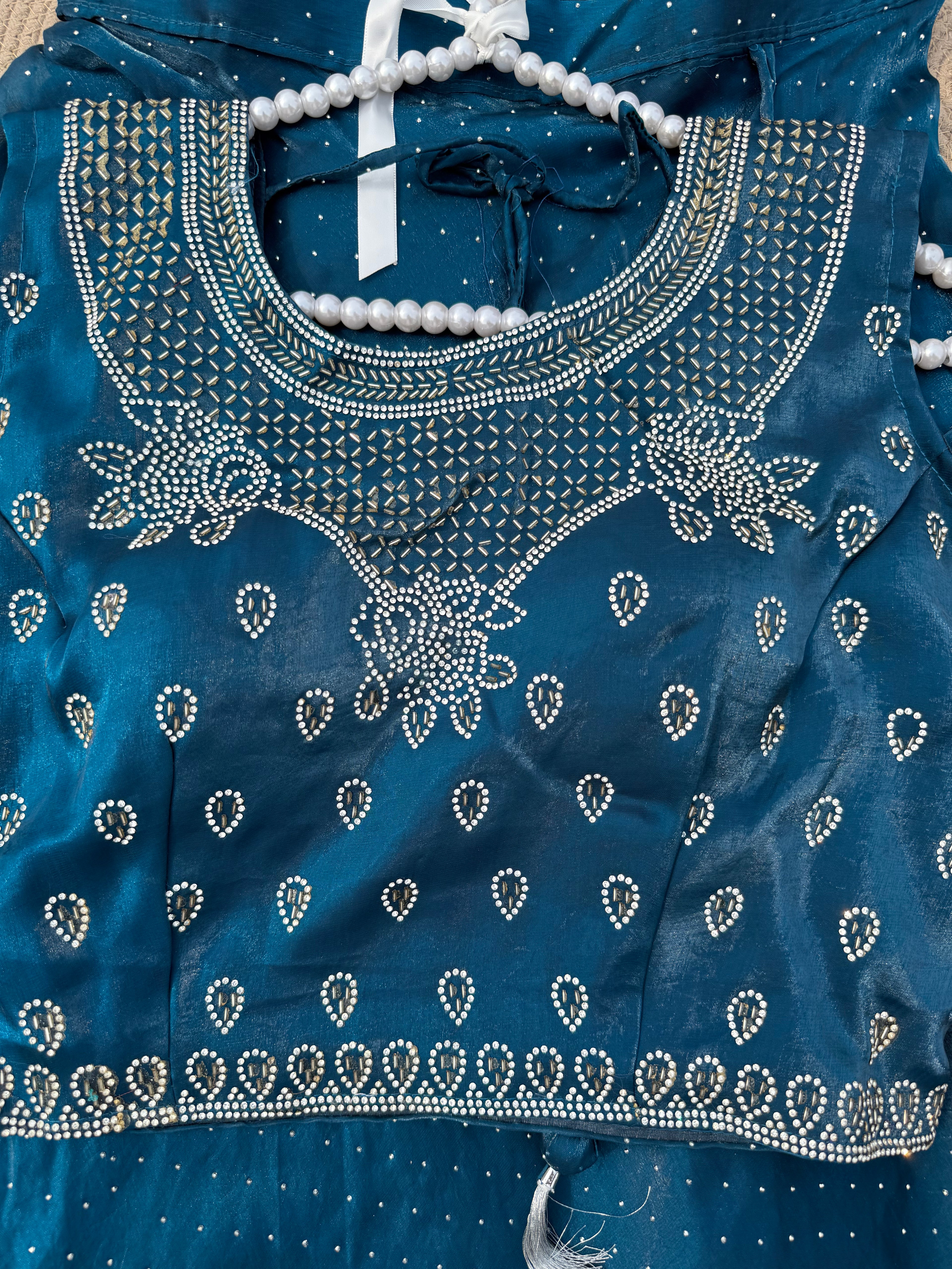 L-114 Jimmy Choo Diamond Lehenga Set with Handworked Choli