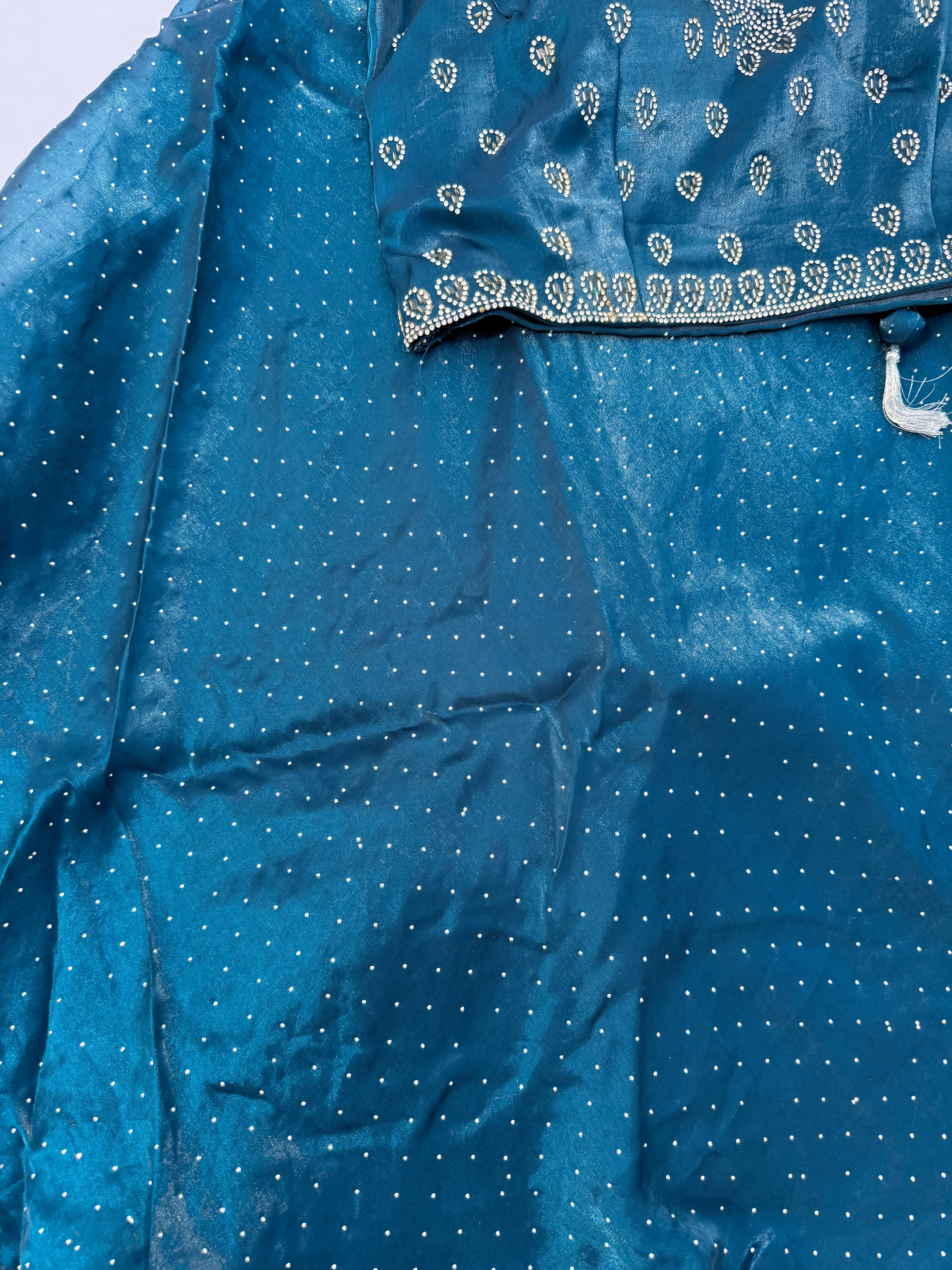 L-114 Jimmy Choo Diamond Lehenga Set with Handworked Choli